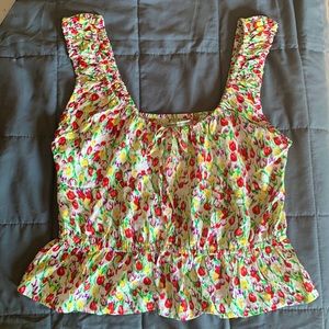 Urban Outfitters Size L Tulip Peasant Top